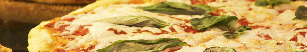 Eating Italian Pizza at Stromboli's New York Pizzeria restaurant in Windermere, FL.